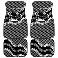 Eleele Hawaii Cowboy Palaka Motifs Personalised Car Mats Paniolo Festival Puakenikeni Lei LT14 - Polynesian Pride