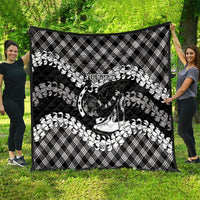 Eleele Hawaii Cowboy Palaka Motifs Personalised Quilt Paniolo Festival Puakenikeni Lei LT14 - Polynesian Pride