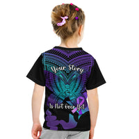 Suicide Awareness Your Story Is Not Over Yet Kid T Shirt Polynesian Butterfly Tattoo LT14 - Polynesian Pride