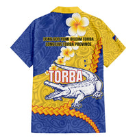 Torba Province Family Matching Mermaid Dress and Hawaiian Shirt Vanuatu Pattern Crocodile - Plumeria Flag Color LT14 - Polynesian Pride