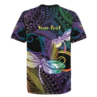 Personalized Polynesian Memorial Rugby Jersey Dragonflies Appear When Angels Are Near