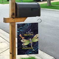 As Long As I Breathe You'll Be Remembered Garden Flag Dragonflies Memorial - Polynesian Pattern