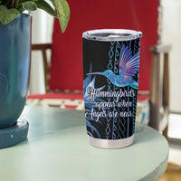 Polynesian Memorial Tumbler Cup Hummingbirds Appear When Angels Are Near LT14