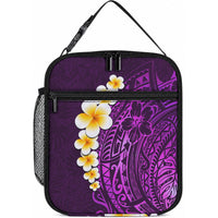 Purple Tropical Plumeria With Galaxy Polynesian Art Lunch Bag
