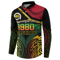 Vanuatu 1980 Button Sweatshirt Hapi 46 Yia Indipendens Anivesari LT14 - Polynesian Pride