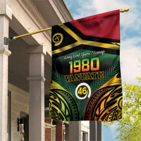 Vanuatu 1980 Garden Flag Hapi 46 Yia Indipendens Anivesari LT14 House Flag Black - Polynesian Pride