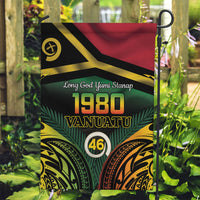 Vanuatu 1980 Garden Flag Hapi 46 Yia Indipendens Anivesari LT14 Garden Flag Black - Polynesian Pride