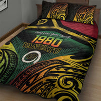 Vanuatu 1980 Quilt Bed Set Hapi 46 Yia Indipendens Anivesari LT14 - Polynesian Pride