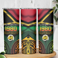 Vanuatu 1980 Skinny Tumbler Hapi 46 Yia Indipendens Anivesari LT14 - Polynesian Pride