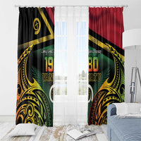 Vanuatu 1980 Window Curtain Hapi 46 Yia Indipendens Anivesari LT14 - Polynesian Pride