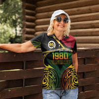 Vanuatu 1980 Women Polo Shirt Hapi 46 Yia Indipendens Anivesari LT14 - Polynesian Pride