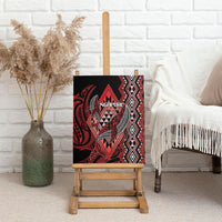 Aotearoa Iwi Ngapuhi Canvas Wall Art NZ Maori Humpback Whale Taniko Motifs LT14 - Polynesian Pride