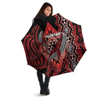Aotearoa Iwi Ngapuhi Umbrella NZ Maori Humpback Whale Taniko Motifs LT14 - Polynesian Pride