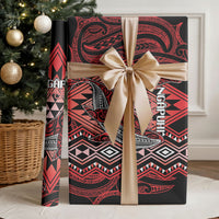 Aotearoa Iwi Ngapuhi Wrapping Paper NZ Maori Humpback Whale Taniko Motifs LT14 - Polynesian Pride