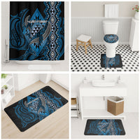 Aotearoa Iwi Ngati Porou Bathroom Set NZ Maori Humpback Whale Taniko Motifs LT14 - Polynesian Pride