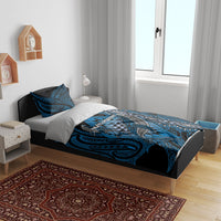 Aotearoa Iwi Ngati Porou Bedding Set NZ Maori Humpback Whale Taniko Motifs LT14 - Polynesian Pride