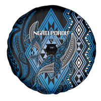 Aotearoa Iwi Ngati Porou Spare Tire Cover NZ Maori Humpback Whale Taniko Motifs LT14 - Polynesian Pride