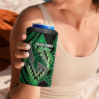 Aotearoa Iwi Ngai Tahu Personalised 4 in 1 Can Cooler Tumbler NZ Maori Humpback Whale Taniko Motifs LT14 - Polynesian Pride