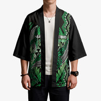 Aotearoa Iwi Ngai Tahu Personalised Kimono NZ Maori Humpback Whale Taniko Motifs LT14 - Polynesian Pride