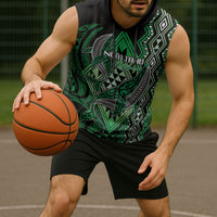 Aotearoa Iwi Ngai Tahu Personalised Sleeveless Hoodie NZ Maori Humpback Whale Taniko Motifs LT14 - Polynesian Pride