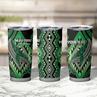 Aotearoa Iwi Ngai Tahu Personalised Tumbler Cup NZ Maori Humpback Whale Taniko Motifs LT14 - Polynesian Pride