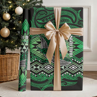 Aotearoa Iwi Ngai Tahu Wrapping Paper NZ Maori Humpback Whale Taniko Motifs LT14 - Polynesian Pride