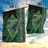 Aotearoa Iwi Ngati Pikiao Garden Flag NZ Maori Humpback Whale Taniko Motifs LT14 - Polynesian Pride