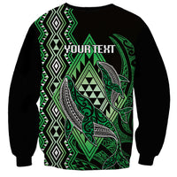Aotearoa Iwi Ngati Pikiao Personalised Sweatshirt NZ Maori Humpback Whale Taniko Motifs LT14 - Polynesian Pride