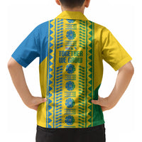 Malampa Fiji Day Kid Hawaiian Shirt 10 October Together We Grow Tapa Motifs