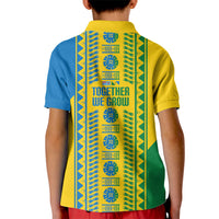 Malampa Fiji Day Kid Polo Shirt 10 October Together We Grow Tapa Motifs