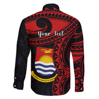 Personalised Kiribati Human Rights Day Family Matching Summer Maxi Dress and Hawaiian Shirt Coat Of Arms With Polynesian Tropical Flowers LT14 - Polynesian Pride