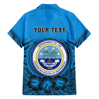 Personalised Yap Constitution Day Family Matching Summer Maxi Dress and Hawaiian Shirt FSM Seal Happy 24 December LT14 - Polynesian Pride