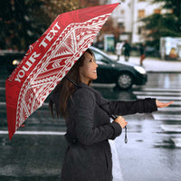 Samoa Rugby Custom Umbrella Toa Samoa Pacific Sporty Red - Polynesian Pride