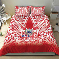 Toa Samoa Rugby Custom Bedding Set Samoa mo Samoa Polynesian Pacific Red - Polynesian Pride