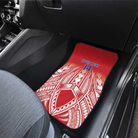 Toa Samoa Rugby Custom Car Mats Samoa mo Samoa Polynesian Pacific Red - Polynesian Pride