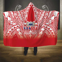 Toa Samoa Rugby Custom Hooded Blanket Samoa mo Samoa Polynesian Pacific Red - Polynesian Pride