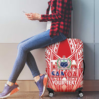 Toa Samoa Rugby Custom Luggage Cover Samoa mo Samoa Polynesian Pacific Red - Polynesian Pride