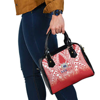 Toa Samoa Rugby Custom Shoulder Handbag Samoa mo Samoa Polynesian Pacific Red - Polynesian Pride
