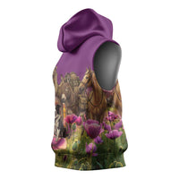 ANZAC Day Sleeveless Hoodie Lest We Forget The Animals Of War