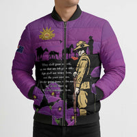 ANZAC Soldier and War Animals Bomber Puffer Jacket We Will Remember Them