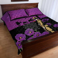 ANZAC Soldier and War Animals Quilt Bed Set We Will Remember Them