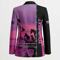 Personalised ANZAC War Animals Blazer Lest We Forget Memorial