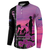 Personalised ANZAC War Animals Button Sweatshirt Lest We Forget Memorial