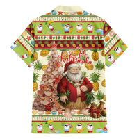 Hawaiian Santa Aloha Pineapple Christmas Family Matching Summer Maxi Dress and Hawaiian Shirt Mele Kalikimaka LT15 - Polynesian Pride