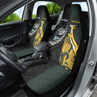 New Zealand and South Africa Rugby Car Seat Cover Silver Fern With Springboks