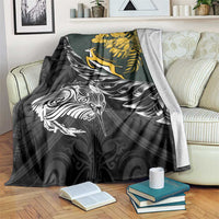 New Zealand and South Africa Rugby Blanket Maori Kiwi With Springboks