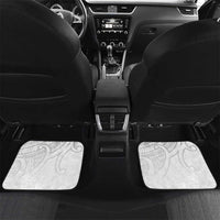 New Zealand Silver Fern Rugby Custom Car Mats Maori Tiki White Version