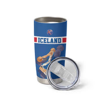 Iceland Basketball Custom Tumbler Cup Blue Style