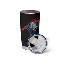 Iceland Viking Culture Tumbler Cup Norse Mythology Raven Tattoo