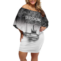 Personalized Germany Berlin Wall Off Shoulder Short Dress Tag der Deutschen Einheit